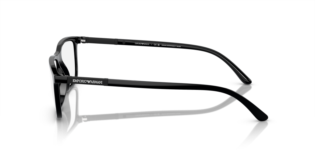 Occhiali da sole emporio armani ea4160 50011w negro rectangular masculina taglia 55mm - Vista dettagliata