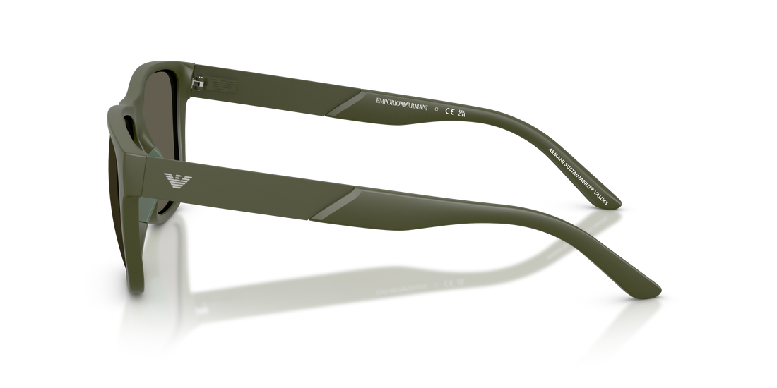 Óculos de sol emporio armani ea4243 618471 verde square masculino tamanho 56mm - Vista de detalhe