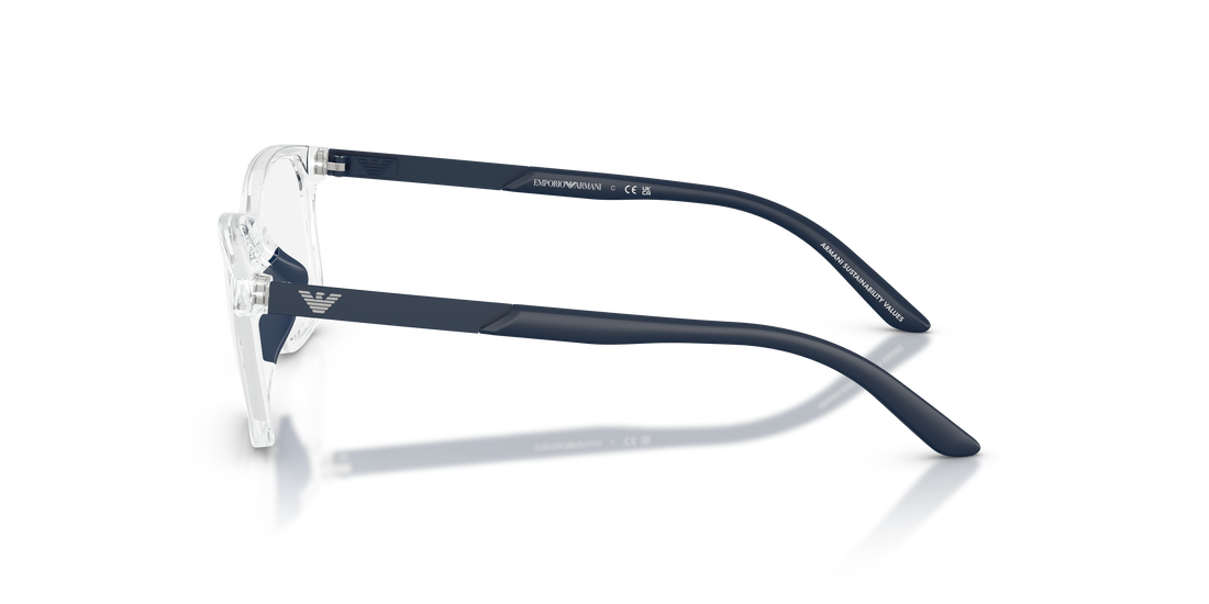 Lunettes de vue emporio armani ek3008u 5893 transparente pillow infantil taille 49mm - Vue détaillée