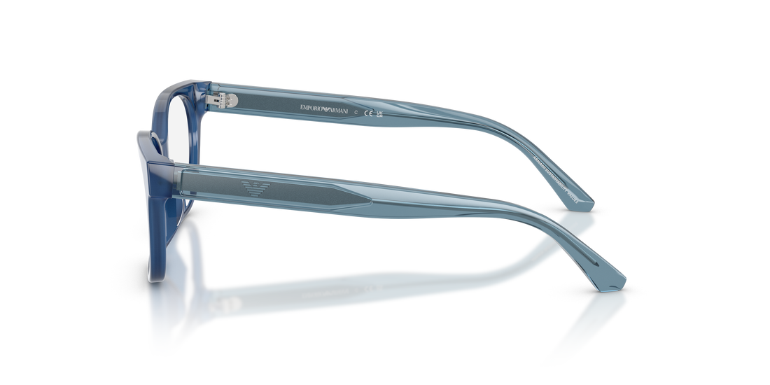 Óculos graduados emporio armani ek3014u 6390 azul cat eye infantil tamanho 48mm - Vista de detalhe