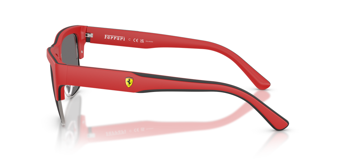 Óculos de sol ferrari scuderia fz6026 758/81 negro square masculino tamanho 55mm - Vista de detalhe