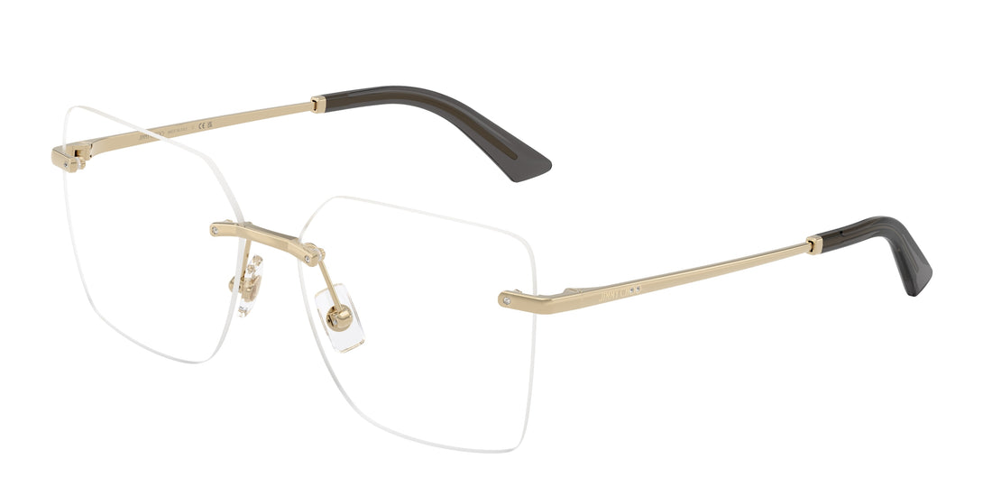 Prescription glasses jimmy choo jc2020b 3006 dorado square femenino size 55mm - Main view
