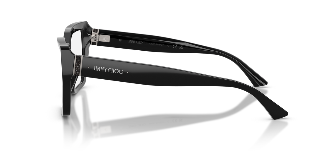 Prescription glasses jimmy choo jc3053ju 5000 negro irregular femenino size 52mm - Detailed view