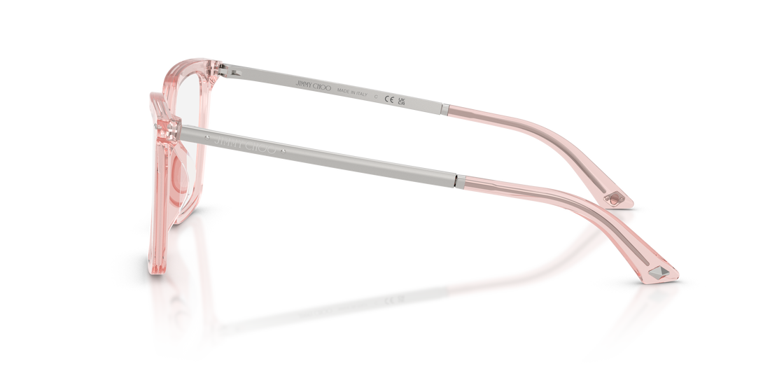 Prescription glasses jimmy choo jc3054u 5034 rosa cat eye femenino size 54mm - Detailed view