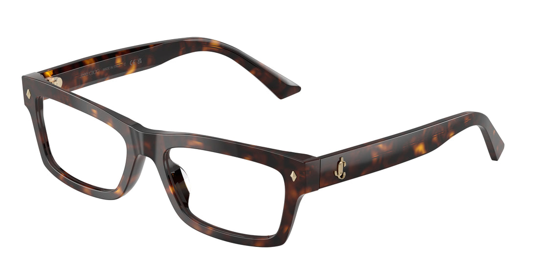 Brillen jimmy choo jc3057u 5002 havana rectangular femenino größe 53mm - Hauptansicht