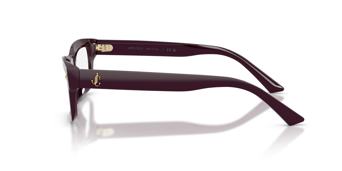 Brillen jimmy choo jc3057u 5075 violeta rectangular femenino größe 51mm - Detailansicht