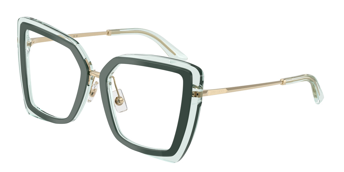 Occhiali da vista jimmy choo jc3059 5104 verde butterfly femenino taglia 50mm - Vista principale