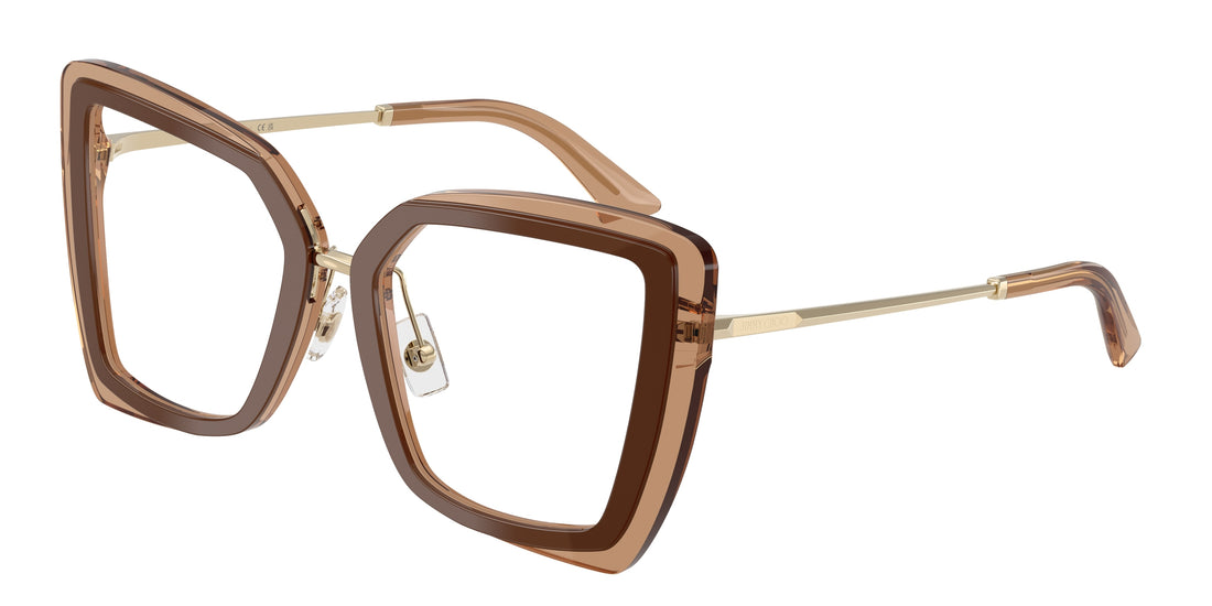 Occhiali da vista jimmy choo jc3059 5105 marron butterfly femenino taglia 52mm - Vista principale