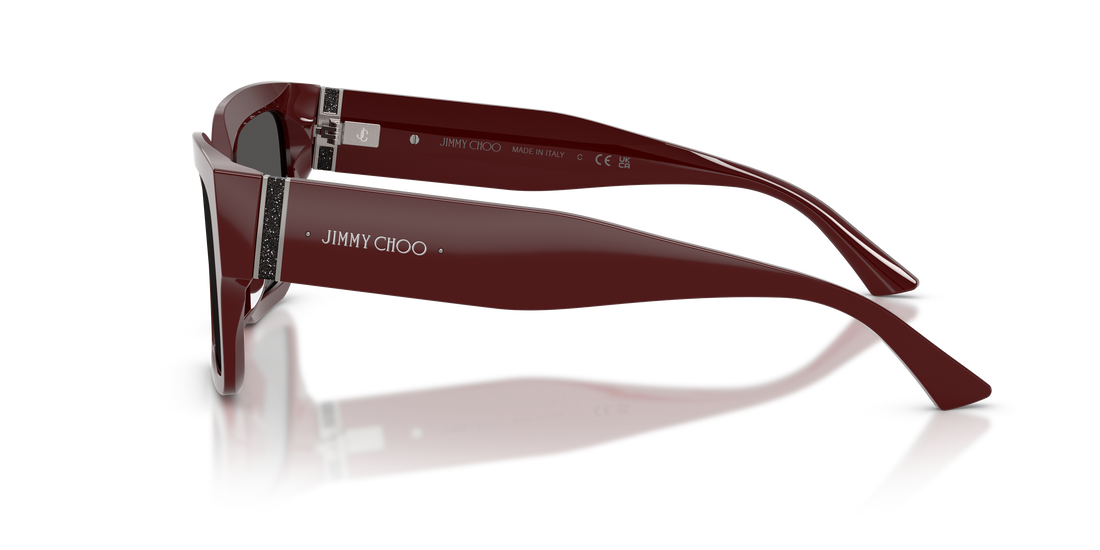 Occhiali da sole jimmy choo jc5058ju 505787 rojo rectangular femenino taglia 55mm - Vista dettagliata