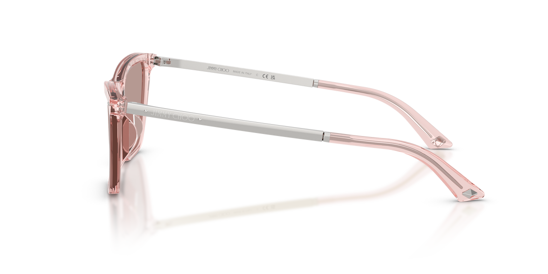 Occhiali da sole jimmy choo jc5059u 50347n rosa cat eye femenino taglia 56mm - Vista dettagliata