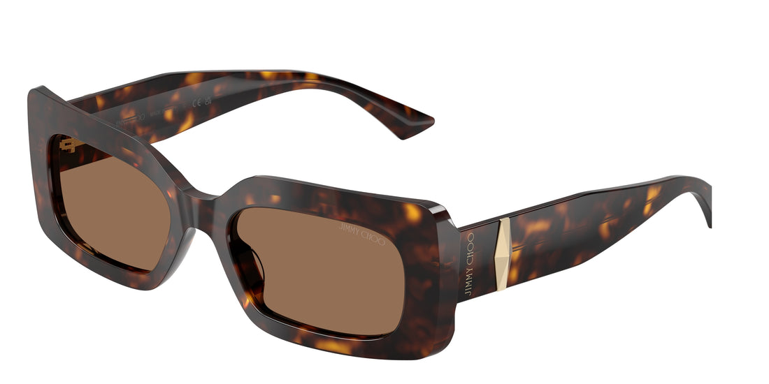 Zonnebrillen jimmy choo jc5067 500273 havana rectangular femenino maat 53mm - Hoofdaanzicht