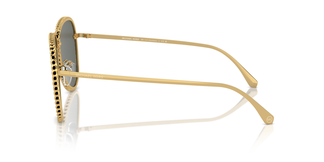 Sunglasses michael kors mk1147 portofino 18967p dorado pilot femenino size 59mm - Detailed view