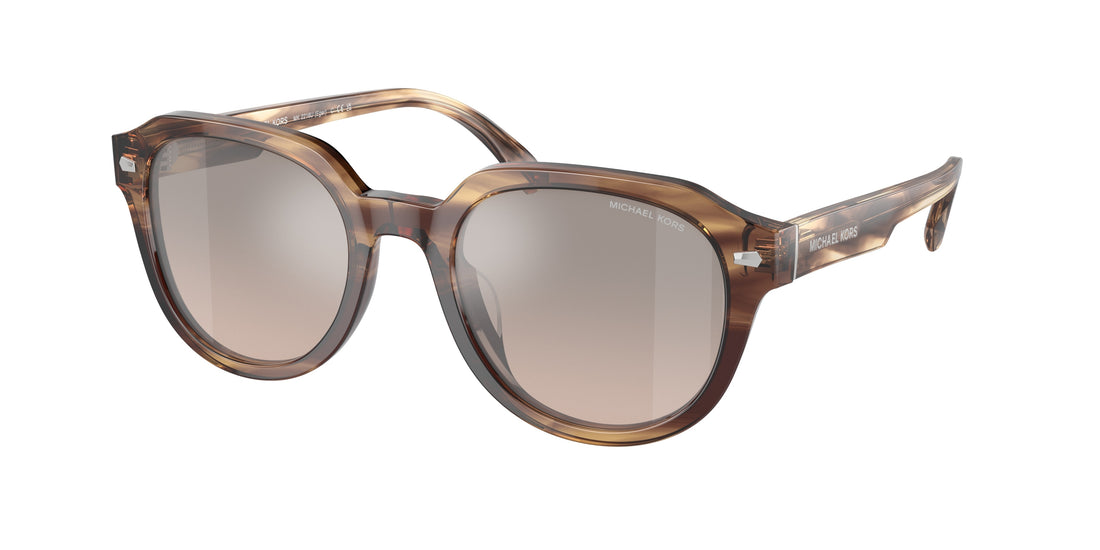Sunglasses michael kors mk2216u eger 39776i marron round masculino size 52mm - Main view