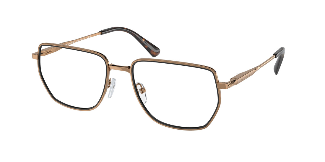 Prescription glasses michael kors mk3080 steamboat 1899 dorado irregular masculino size 56mm - Main view