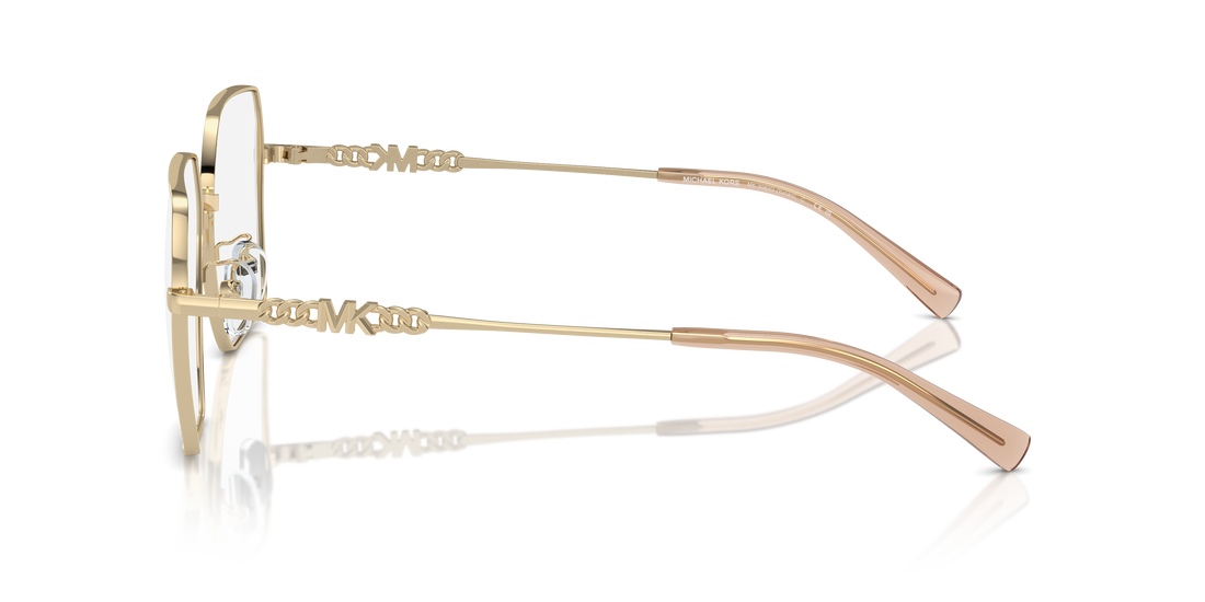 Prescription glasses michael kors mk3082d yunan 1014 dorado square femenino size 55mm - Detailed view