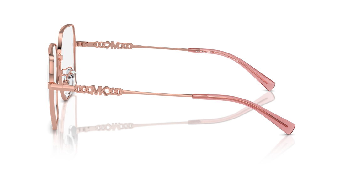 Prescription glasses michael kors mk3082d yunan 1108 dorado square femenino size 55mm - Detailed view