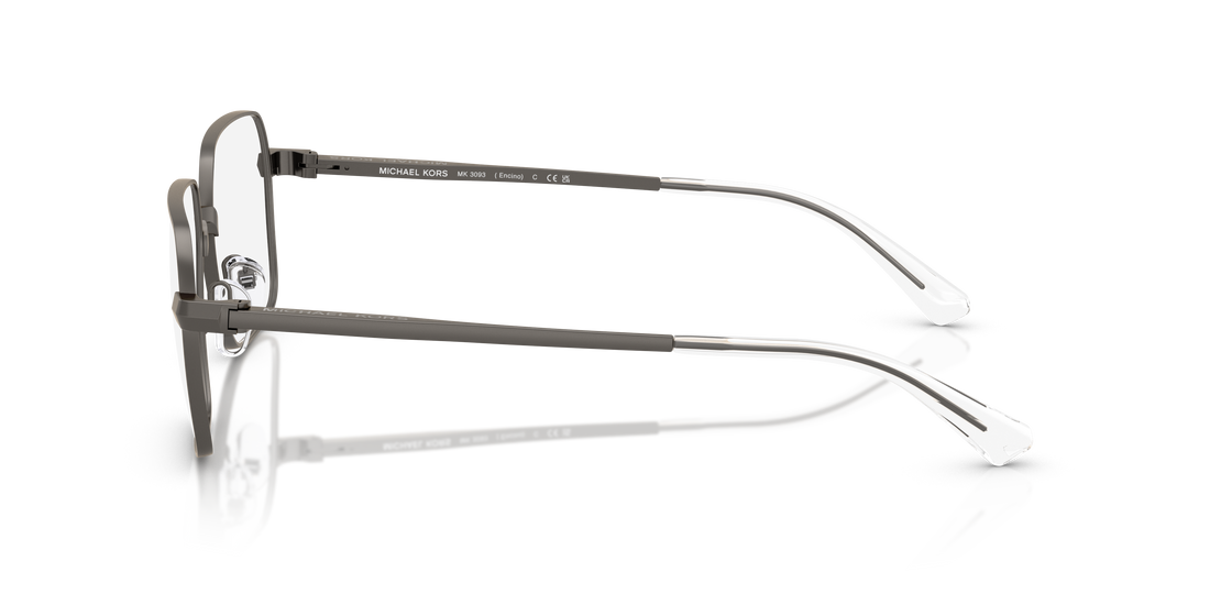 Prescription glasses michael kors mk3093 encino 1002 gris square masculino size 57mm - Detailed view