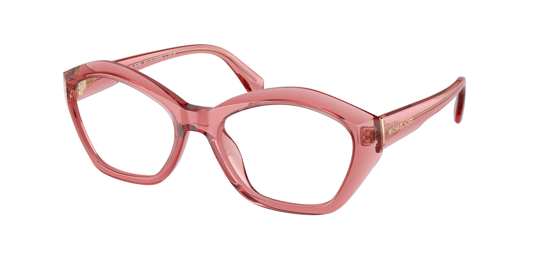 Prescription glasses michael kors mk4116u seaside 3970 rosa irregular femenino size 53mm - Main view