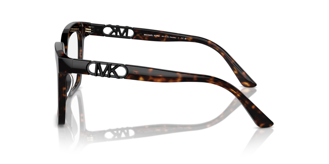 Prescription glasses michael kors mk4119u nassau 3006 havana square femenina size 53mm - Detailed view