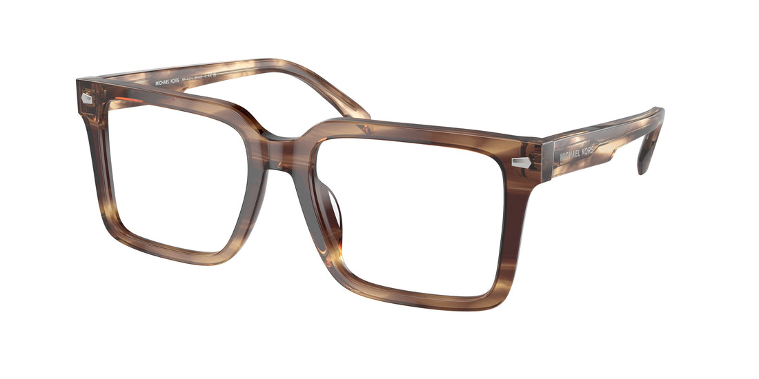 Prescription glasses michael kors mk4121u mosel 3977 marron square masculino size 54mm - Main view