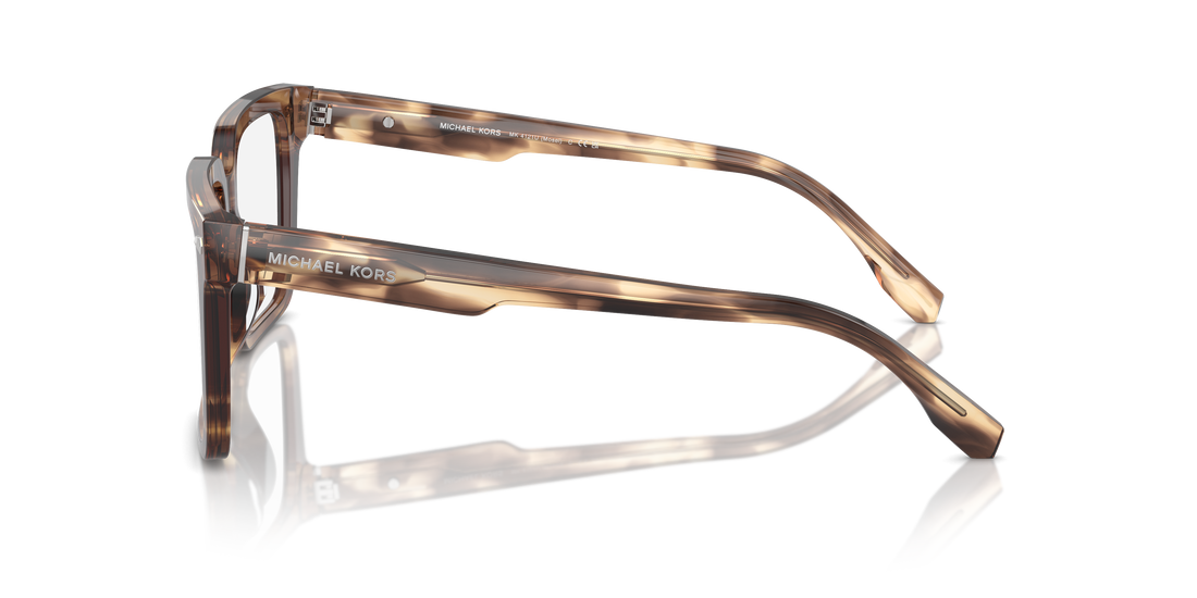 Prescription glasses michael kors mk4121u mosel 3977 marron square masculino size 54mm - Detailed view