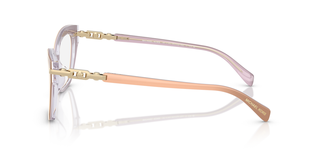 Brillen michael kors mk4146u montego bay 4015 blanco cat eye femenino größe 54mm - Detailansicht