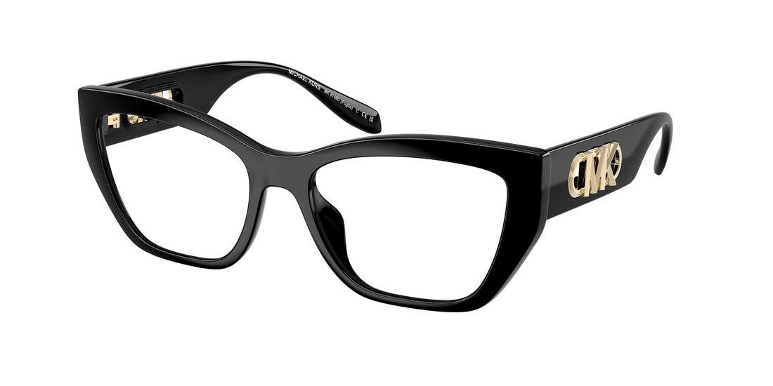 Prescription glasses michael kors mk4149u puglia 3005 negro rectangular femenino size 54mm - Main view