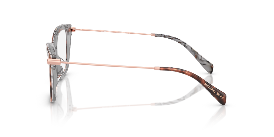 Prescription glasses michael kors mk4150u kingston 4017 havana rectangular femenino size 52mm - Detailed view