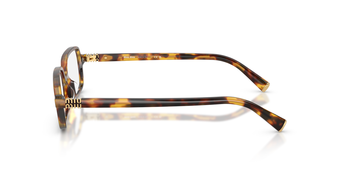 Occhiali da vista miu miu mu 01yv 14l1o1 havana rectangular femenino taglia 51mm - Vista dettagliata