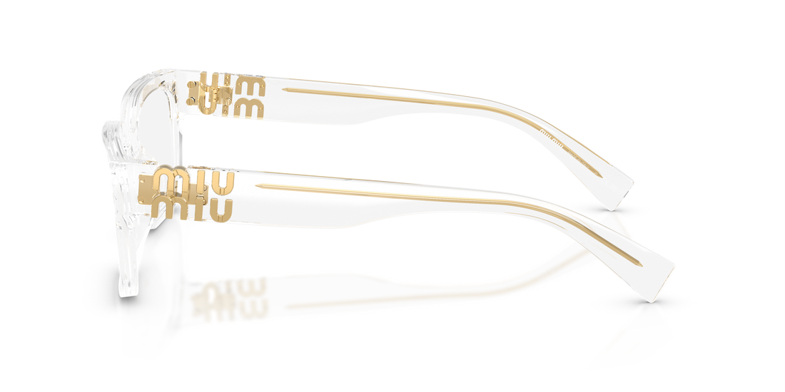 Occhiali da vista miu miu mu 02yv 15z1o1 transparente rectangular femenino taglia 53mm - Vista dettagliata