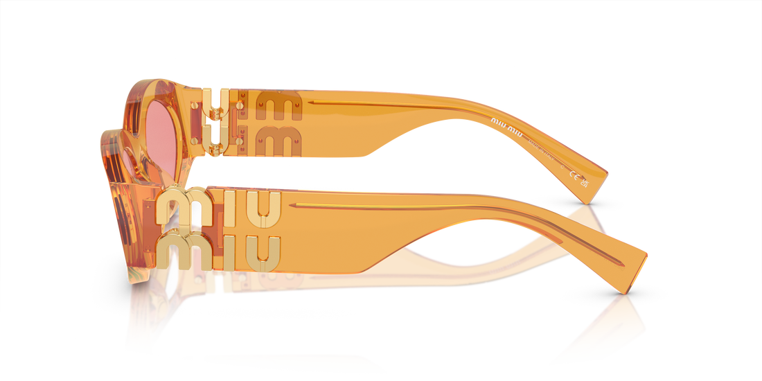 Occhiali da sole miu miu mu 11ws 12t1d0 naranja oval femenino taglia 54mm - Vista dettagliata