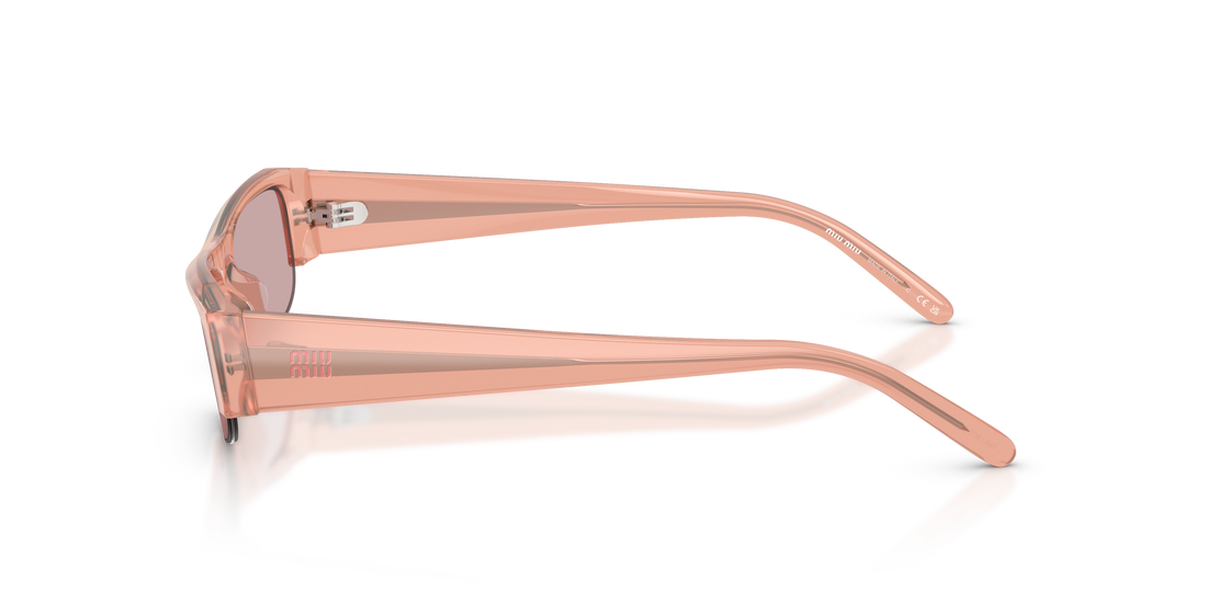 Occhiali da sole miu miu mu b07s 20i60v rosa rectangular femenino taglia 51mm - Vista dettagliata