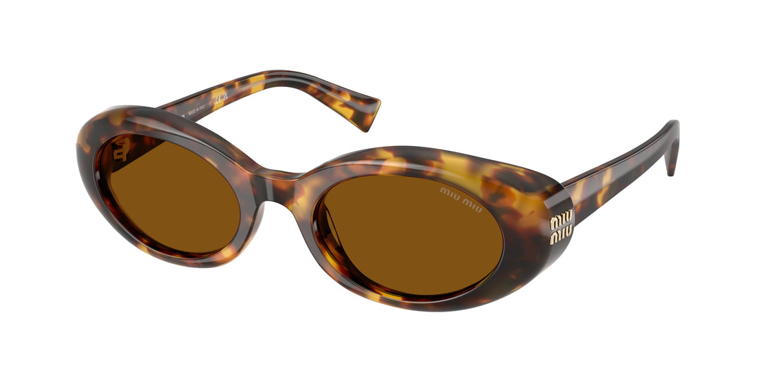 Óculos de sol miu miu mu b09s 14l20v havana oval femenino tamanho 52mm - Vista principal