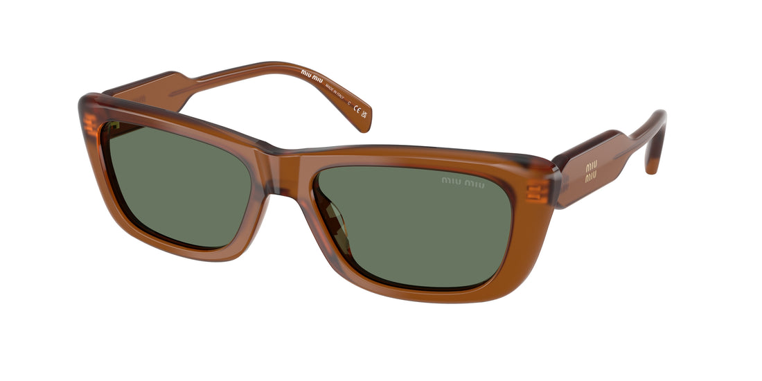 Sunglasses miu miu mu b12s 22i70l marron rectangular femenino size 56mm - Main view