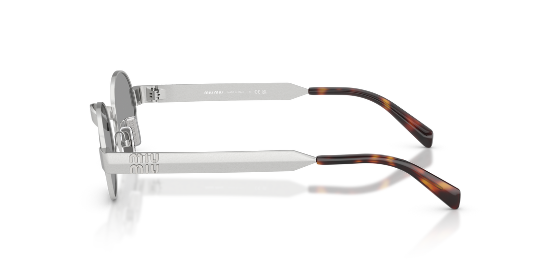 Gafas de sol miu miu mu b51s 21m50q plateado oval femenino talla 47mm - Vista de detalle
