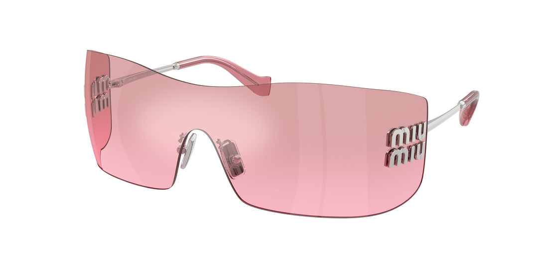 Lunettes de soleil miu miu mu b53s 1bc70y plateado rectangular femenino taille 44mm - Vue principale