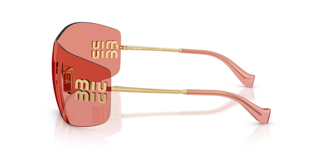 Occhiali da sole miu miu mu b53s 5ak20y dorado rectangular femenino taglia 44mm - Vista dettagliata