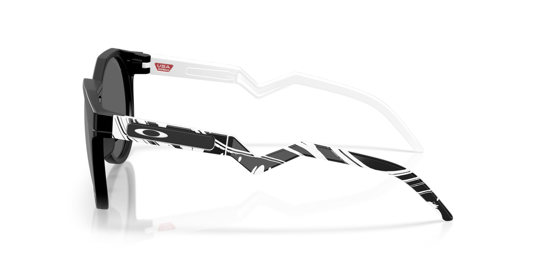 Óculos de sol oakley oo9242 hstn 924212 negro round masculino tamanho 52mm - Vista de detalhe