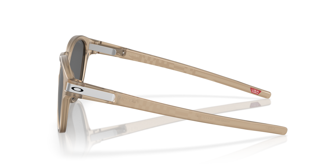 Óculos de sol oakley oo9265 latch 926568 morado round masculino tamanho 53mm - Vista de detalhe