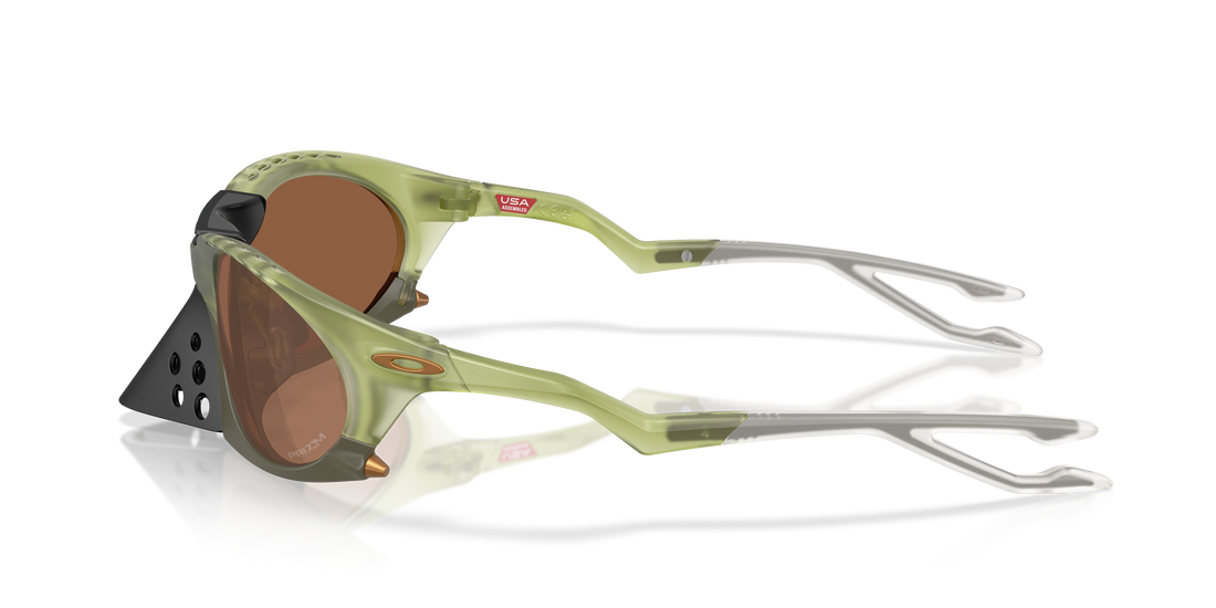 Óculos de sol oakley oo9437 plantaris 943703 verde oval masculino tamanho 63mm - Vista de detalhe