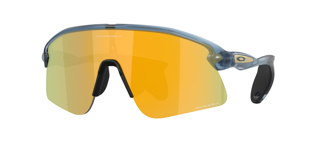 Óculos de sol oakley oo9518 stunt devil s 951805 azul rectangular unisex tamanho 36mm - Vista principal