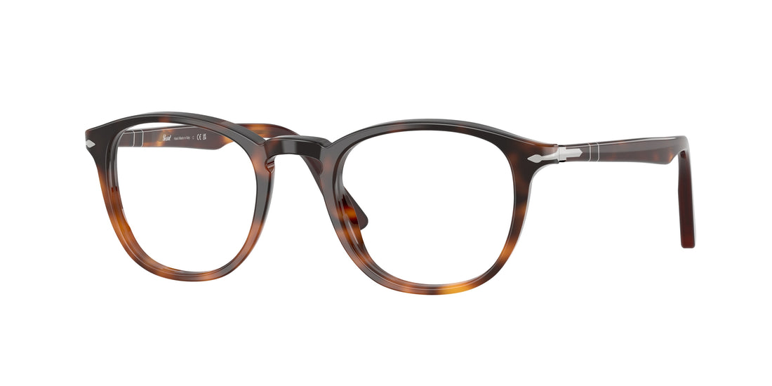 Occhiali da vista persol po3143v 1160 havana round masculino taglia 49mm - Vista principale