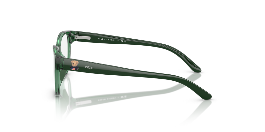 Occhiali da vista polo pp8549u 6312 verde round infantil taglia 43mm - Vista dettagliata