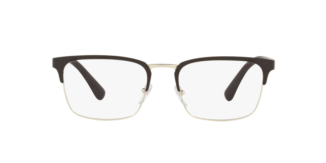 Brillen prada pr 54tv heritage 01u1o1 dorado rectangular masculino größe 55mm - Detailansicht