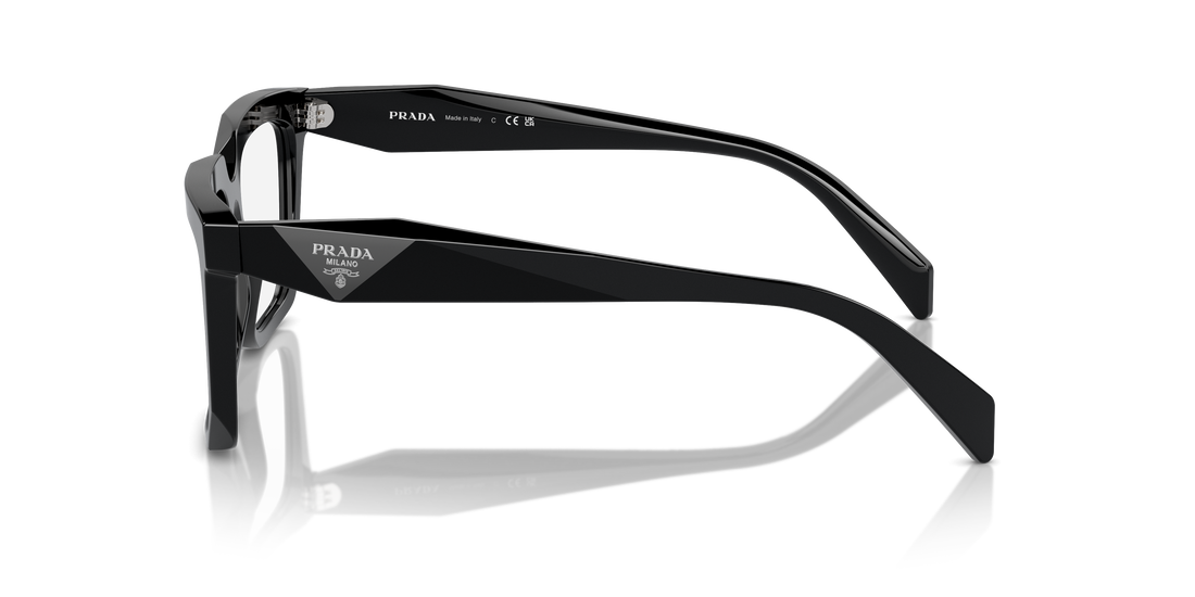 Brillen prada pr a19v 16k1o1 negro rectangular femenina größe 54mm - Detailansicht