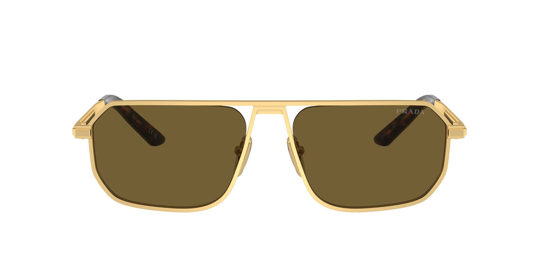 Gafas de sol prada pr a53s 1bk01t oro pillow masculina talla 59mm - Vista de detalle