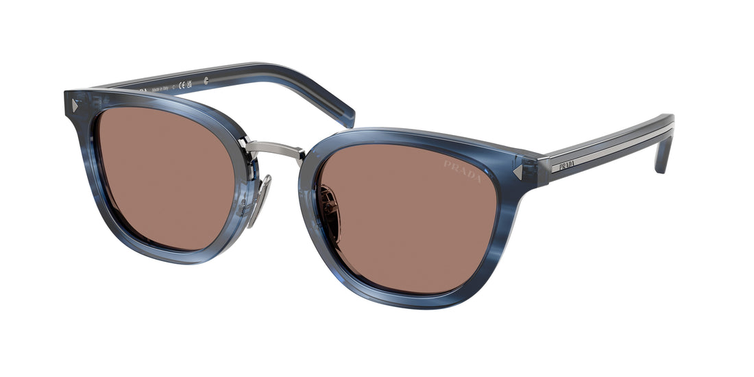 Okulary przeciwsłoneczne prada pr c01sd 26f05d azul cat eye masculino rozmiar 52mm - Widok główny