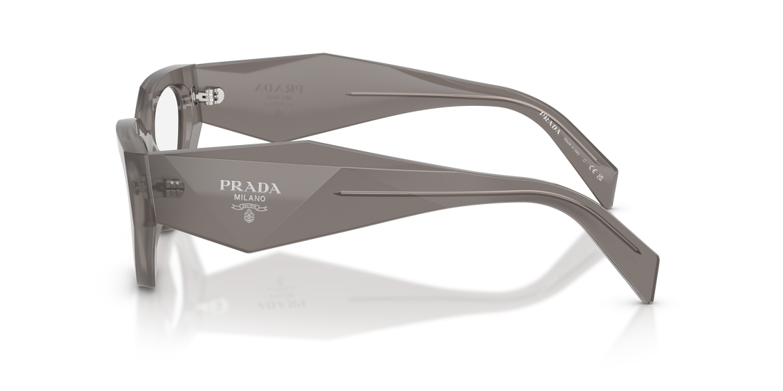 Gafas graduadas prada pr c07v 27g1o1 gris irregular femenino talla 54mm - Vista de detalle