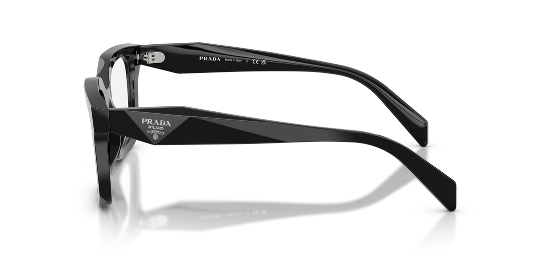 Gafas graduadas prada pr c08v 16k1o1 negro irregular femenino talla 50mm - Vista de detalle