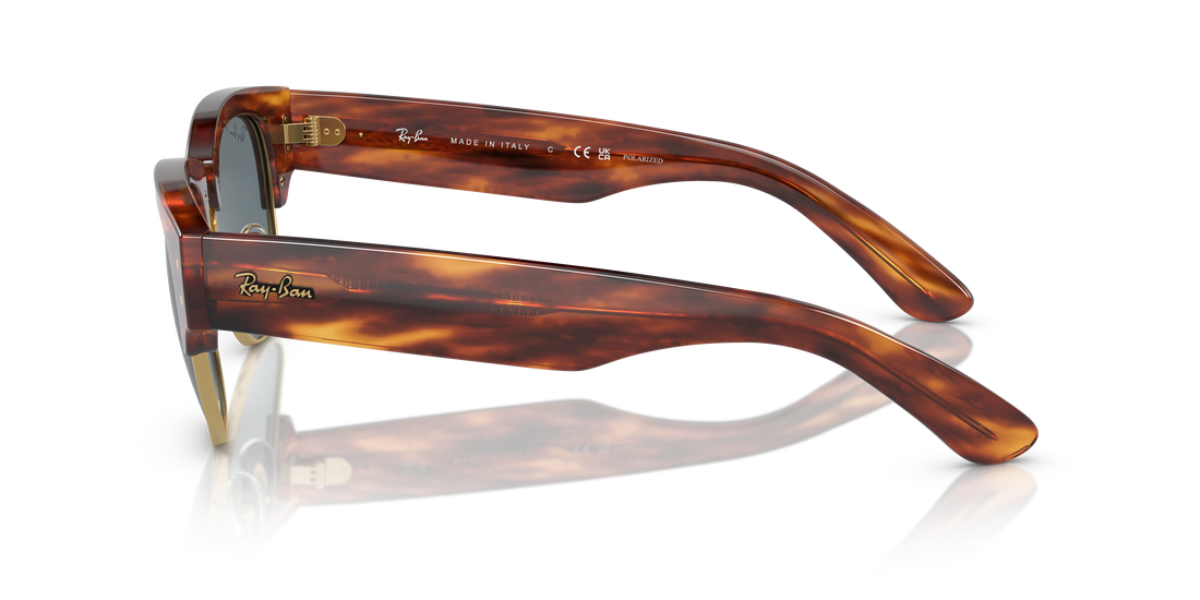Sunglasses ray-ban rb0316s mega clubmaster 954/3r marron square unisex size 53mm - Detailed view